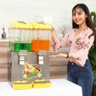 Máy Làm Mát Nước Trái Cây 2 Ngăn Loại Phun