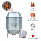 Lò Quay Vịt Lòng 80cm Inox Đa Năng - Dùng Than