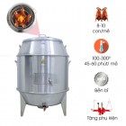 Lò Quay Vịt Lòng 80cm Inox Đa Năng - Dùng Gas