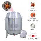 Lò Quay Vịt Lòng 90cm Inox Đa Năng - Dùng Than