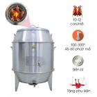 Lò Quay Vịt Lòng 90cm Inox Đa Năng - Dùng Gas